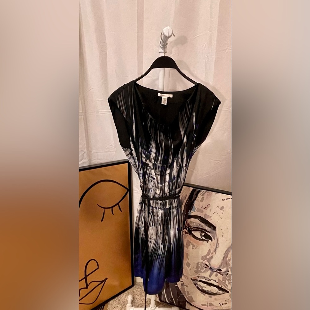 Kenneth Cole Satin Dress with Pockets